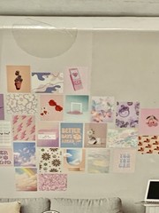 2 Wall Collage Kit – 30 6×8 In Cardstock Posters One Opened To Show Items