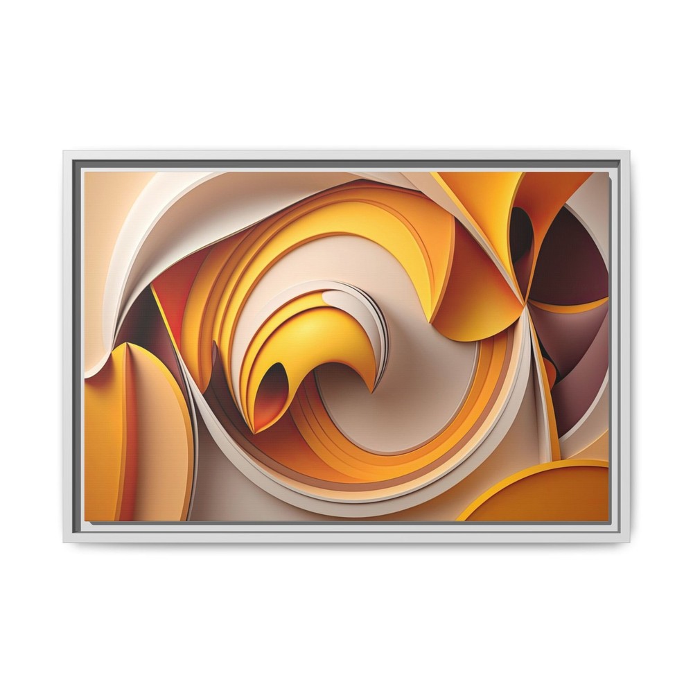 Abstract Art kaleidoscope Painting Floating Framed Canvas Art, anyroom made USA
