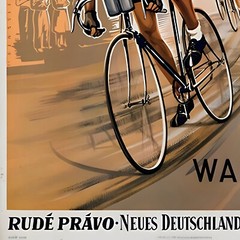 IV Internationale Friedensfahrt Warschau Berlin Prag Bicycle 1953 Retro Vintage