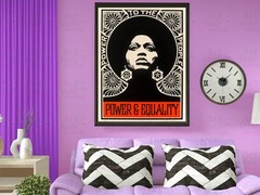 Power and Equality Shepard Fairey Canvas Wrap Wall Decor PosterWall Art Print