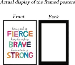 Set of 4 Frame Motivational Quotes Child Poster Art Prints – Nursery Wall Decor