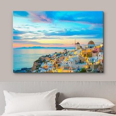 Wall26 Canvas Print Santorini Greece Landscape Wall Art Seaside Wall Decor