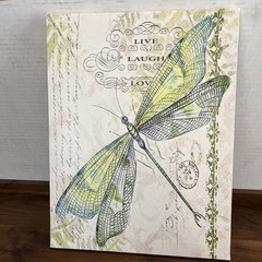 CANVAS WALL ART DRAGONFLY UNFRAMED 11.5″ x 15″