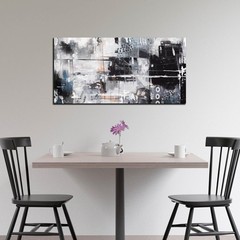 Abstract Art Wall Decor Office – Black And White Pictures Wall Art for Living…