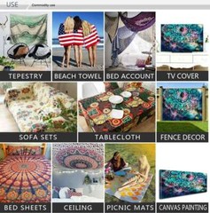 Fish Large Wall Art Blacklight Poster UV Reactive Tapestry Wall Hanging Fabric