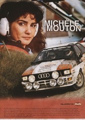 Michele Mouton Audi Quattro S1 Rally Poster Art Print Vintage WRC Racing Wall Ar