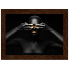 Premium Semi-Glossy Paper Wooden Framed Poster