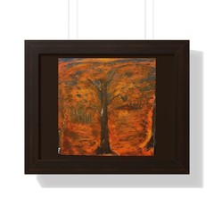 Ablaze framed poster | Horizontal Wall Art, Fall Landscape