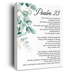 Psalm 23 Wall Art, Bible Verses Wall Decor, Scripture Wall Art, Christian Wal