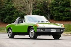 1972 Porsche 914 frnt qtr green | 24×36 inch POSTER | classic car