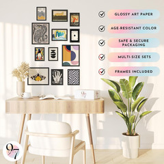 97 Decor Vintage Eclectic Wall Art Collage – Abstract Modern Art Prints for Wall