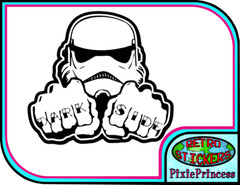Star Wars Storm Trooper Y Vinyl Sticker Car Truck Window Wall Poster Art Movie
