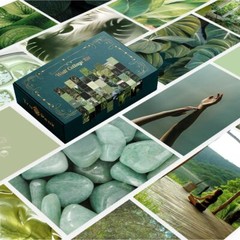 50 pcs Green Wall Collage Kit – Nature-Inspired Green Wall Decor