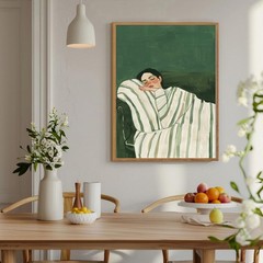 Abstract People Canvas Wall Art for Room Aesthetic Minimalist Print Sleeping …