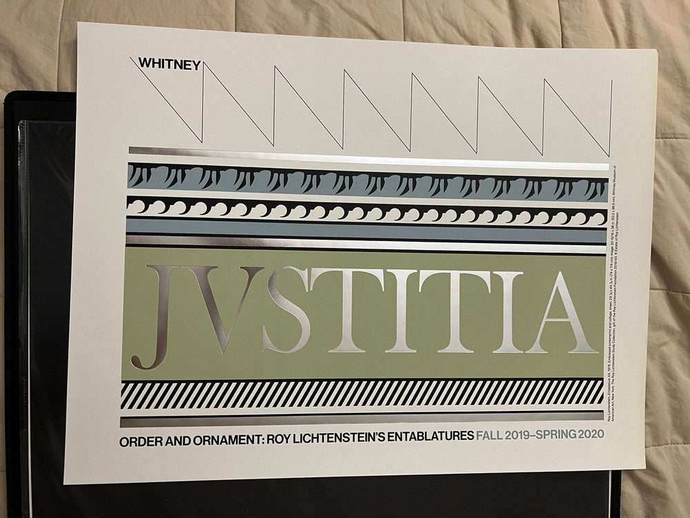 Roy Lichtenstein Whitney Museum Of Art Poster 2020 NYC