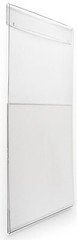 Workshop Series 20″ x 30″ Clear Acrylic Poster Pocket Wall Hanger Side Insert