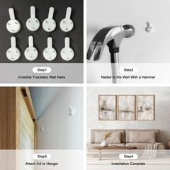 Large Minimalist Textured Framed Canvas Wall Art Set, Neutral Abstract Wall D…