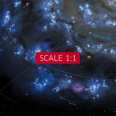 The Milky Way. A map of our galaxy — Space poster