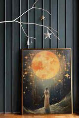 The Moon and the Stars poster Choose your Size