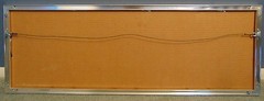 Chicago Panoramic Skyline 1982 Cityscape Black Ink Print Harrison Vintage Rare