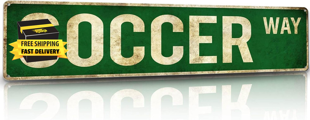 Soccer Gifts for Boys 8-12 Men Soccer Poster Wall Decor for Girls Room, Vintage