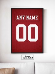 San Francisco 49ers Football Jersey Print – Personalized Any NAME & NUMBER