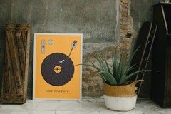 Custom Vinyl Song Lyrics Print Personalized Music Wall Art Unique Gift for Him