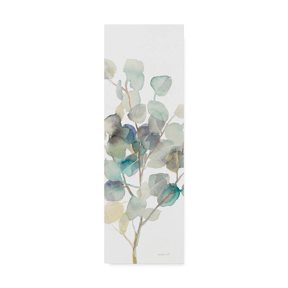 32 In. X 10 In. «Eucalyptus III White Crop» by Danhui Nai Printed Canvas Wall Ar
