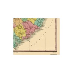 Historic State Map – South Carolina – Finley 1831 – Vintage Wall Art