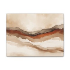 Abstract Earth Tones Canvas | Matte Stretched Canvas
