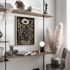 Botanical Wall Art– Inspirational “New Beginnings” 16″L x 12″W, New Beginning