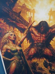 BARBARIAN POSTER FANTASY ART 12X18 MATE CARDSTOCK 130 lb NEW CONAN TARZAN 12A