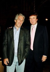 Donald Trump Jeffrey Epstein GLOSSY POSTER PICTURE PHOTO PRINT BANNER 15023