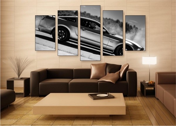 5.0 Mustang Canvas Print Set – Ready To Hang Ford Mustang Wall Art Home Decor