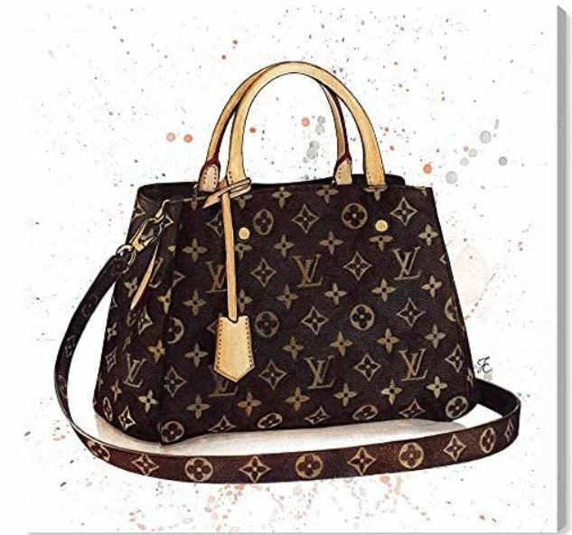 OLIVER GAL LOUIS VUITTON BAG 16″ x 16″ «Doll Memories» (NIB)