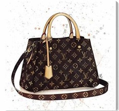 OLIVER GAL LOUIS VUITTON BAG 16″ x 16″ «Doll Memories» (NIB)