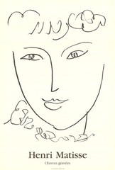 HENRI MATISSE La Pompadour 30.25″ x 20.5″ Poster 1992 Modernism Black & White Wo