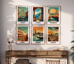 Portland Maine Vintage Style Travel Poster – Home Decor, Wall Art
