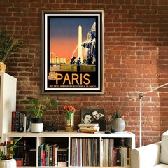 Paris (2) Retro Travel Poster