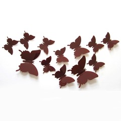 12pcs 3D Hollow Butterfly Sticker Art Wall Mural Door Decals Home Decor Women