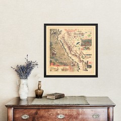 Old Map of Peru 1947 – Vintage Peru Art Wall Decor