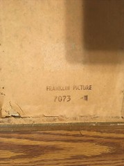 franklin pictures 7073 cottage and landscape foil vintage
