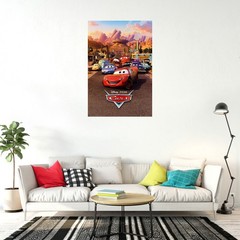 Cars – Pixar Movie Poster (Regular – Lightning McQueen & Friends) (24″ x 36″)