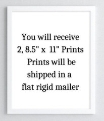Canary Wall Art Prints, Set of 2 Yellow Canary Art Prints, Wall Art Decor