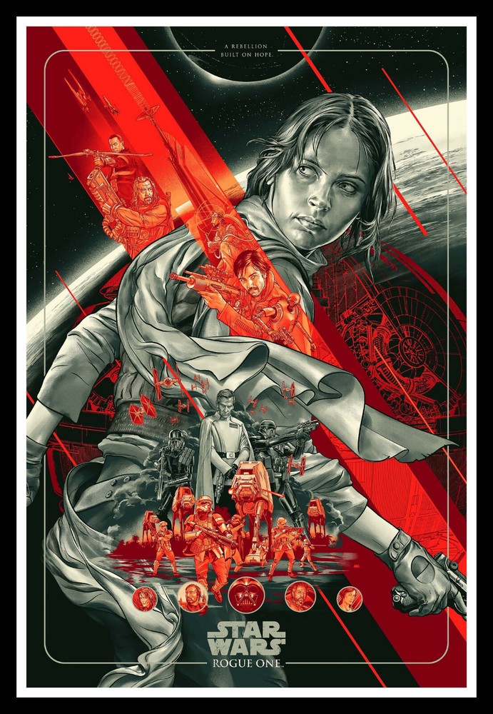 Rogue One Hope Movie Poster Print & Unframed Canvas Prints