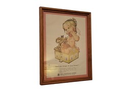 Vintage Betsy Bell Telephone Ad 1963 Peter Hawley Framed Print Wall Art