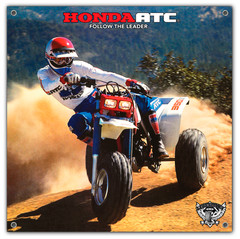 1986 Honda ATC 350X 33″ x 33″ Vinyl Shop Banner / Ultra High Quality