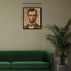 1863 Abraham Lincoln Presidential Portrait Civil War Photo Historic