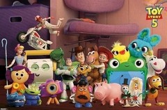 Toy Story 5 Poster Disney Pixar Woody Buzz Jessie Movie Wall Art 34×22