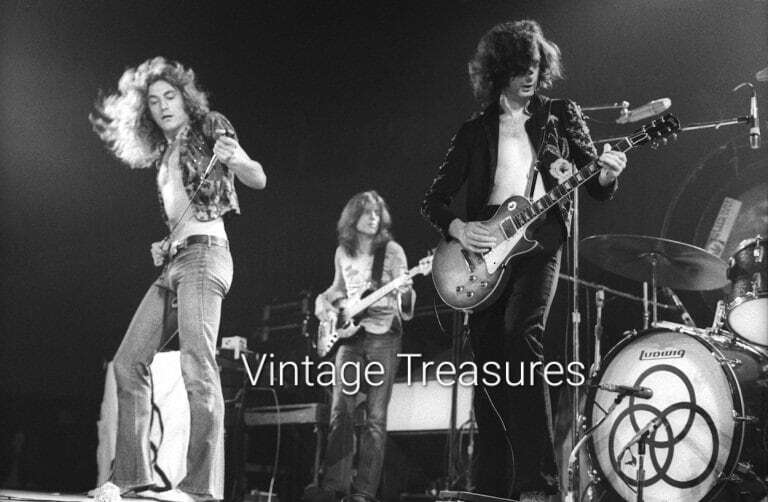 Led Zeppelin Live on Stage Robert Plant Jimmy Page Photo Print Poster